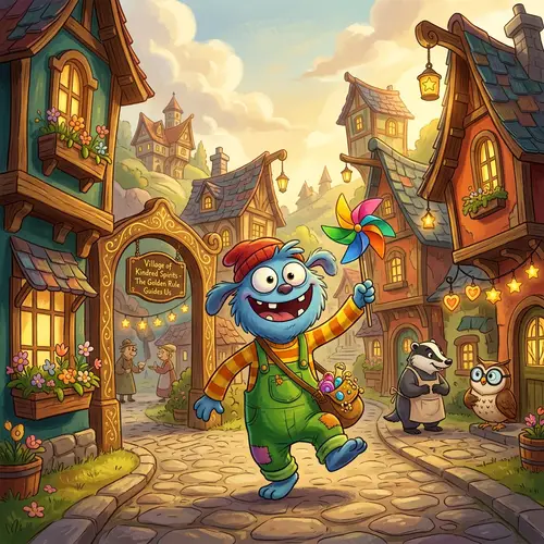 Playful Pixar Character: Goofy and Colorful Fun