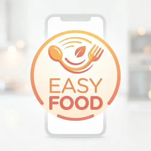 Easy Food: Convenient Meal Prep App Logo Design Inspiration