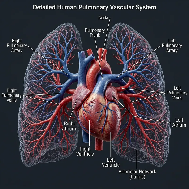 Human Lung Blood Vessels: Hyper-Realistic Anatomy