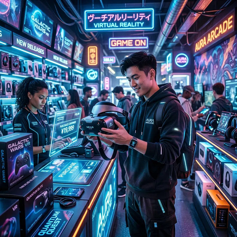 Travel to Future World: Virtual Reality Game Shopping