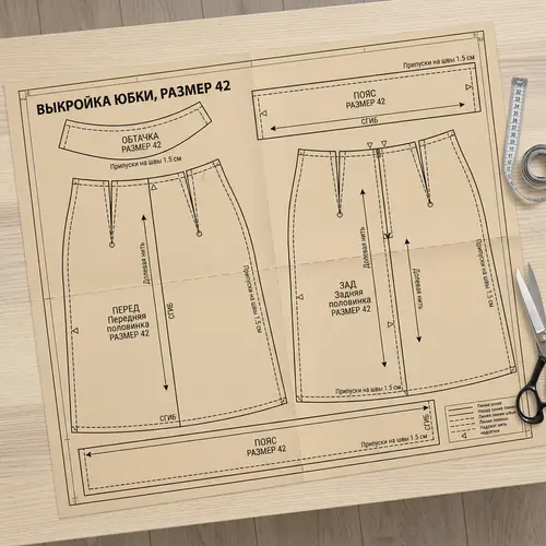 42 Size Skirt Sewing Pattern Guide