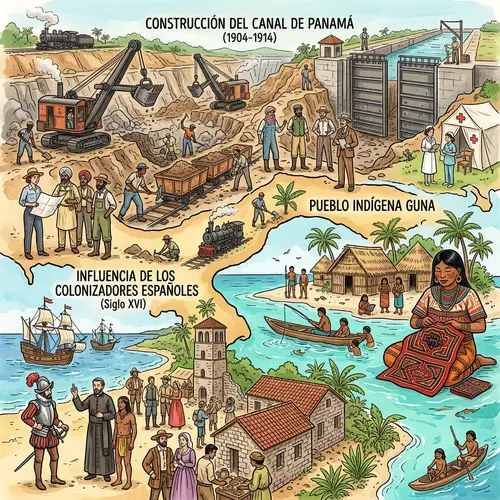 Panama History: Panama Canal, Guna People, Spanish Influence