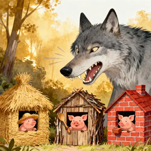 The Big Bad Wolf and the Three Little Pigs