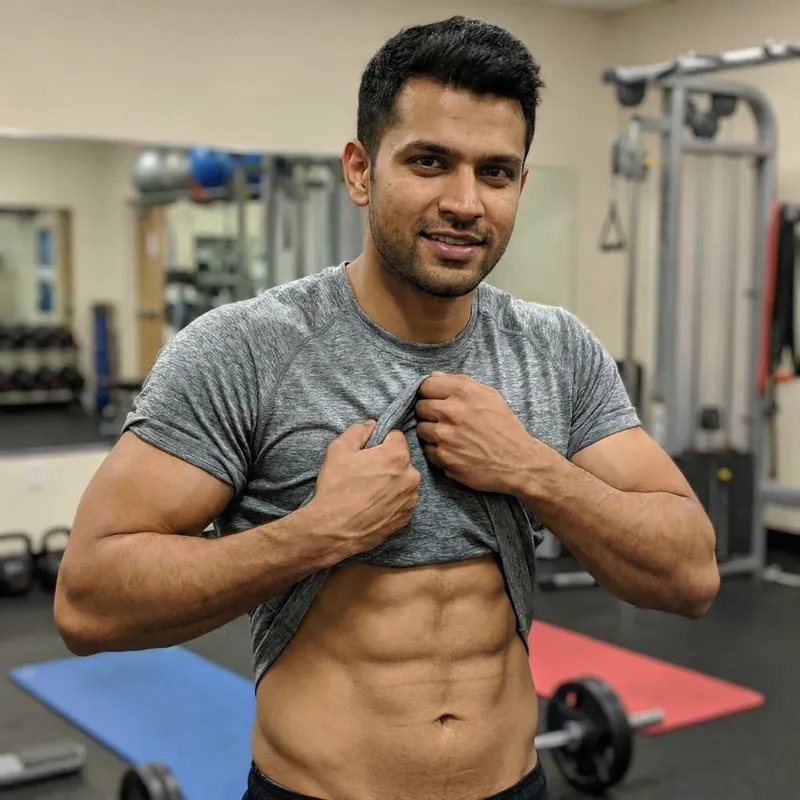 Handsome Man with Toned Six Pack Abs | Fit & Muscular Model