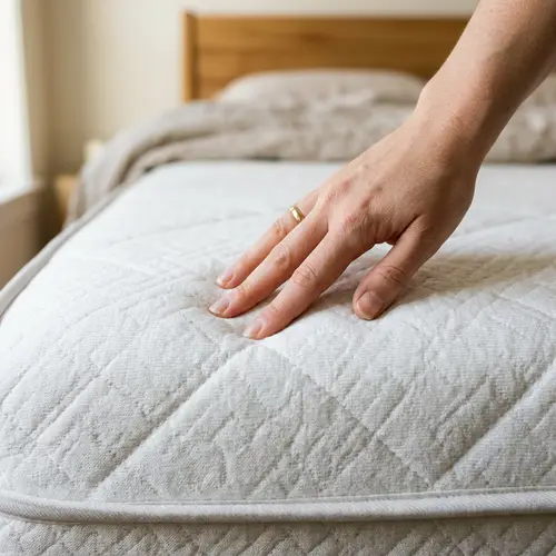 Hand Touching Mattress Fabric - Explore Comfort