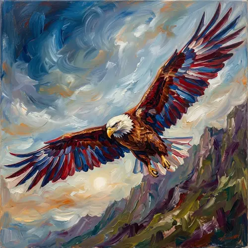 Majestic Eagle in Flight: Symbol of Freedom and Strength