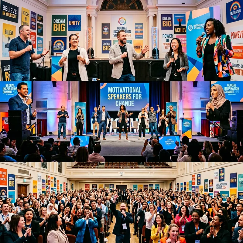 20 Motivational Speakers Engaging with Diverse Audiences