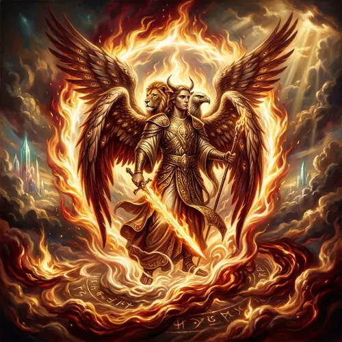Cherubim in Fiery Splendor