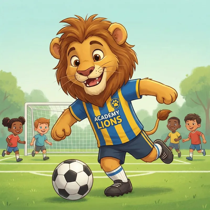 Unique Soccer Academy Mascot Design