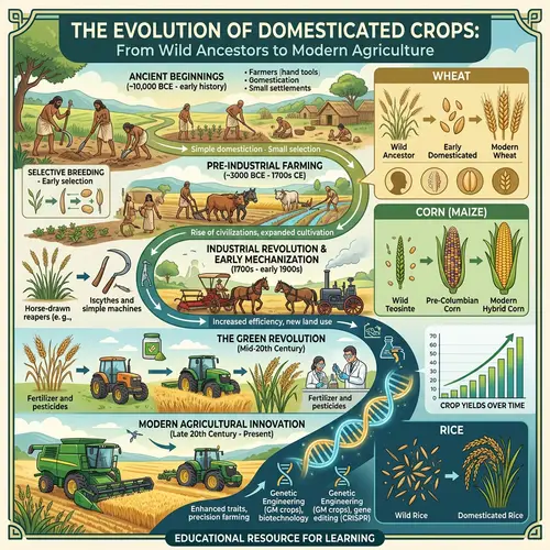 Evolution of Domesticated Crops: A Timeline Journey