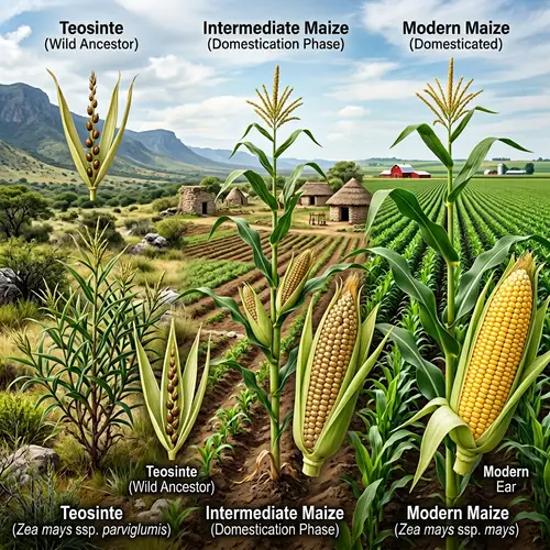 Evolution of Maize: From Teosinte to Modern Variety