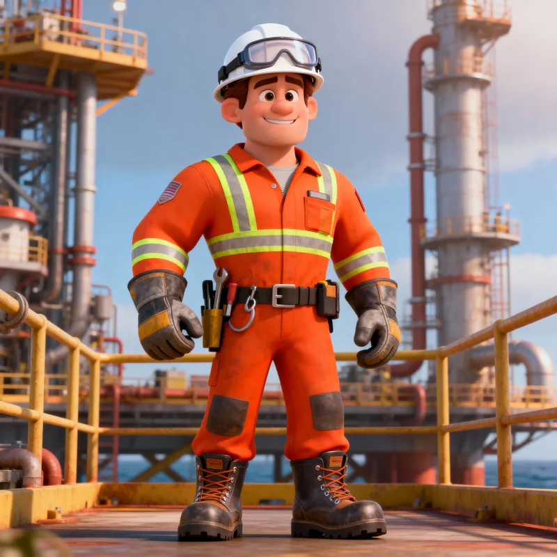 Cartoon PPE Character Design - Safe and Friendly