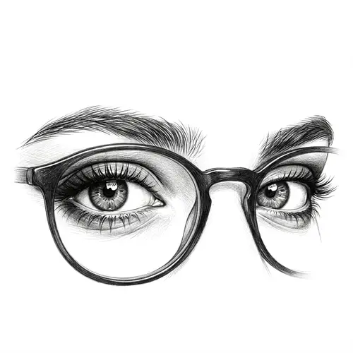 Realistic Pencil Drawing of Eyes and Eyebrows