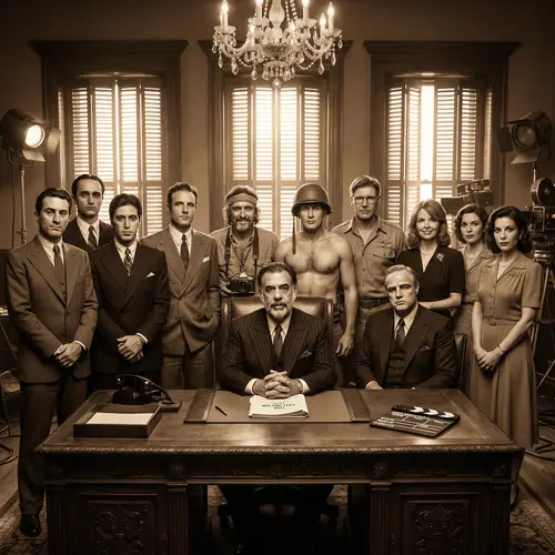 Cinematic 1930s Mob Boss Office Scene