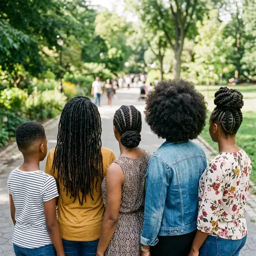 Diverse Hairstyles of Black Women and Girls