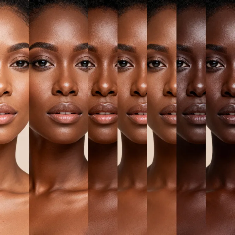 Diverse Skin Tones of Black African Women
