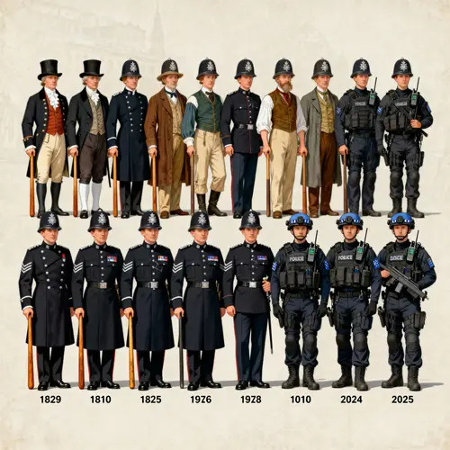 Evolution of London Police Uniforms (1829-2025)