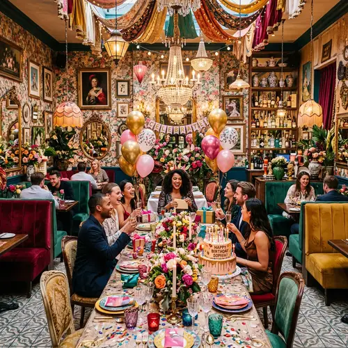 Beautiful Maximalist Restaurant for Celebrating Birthdays