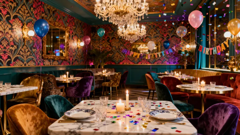 Beautiful Maximalist Restaurant for Celebrating Birthdays