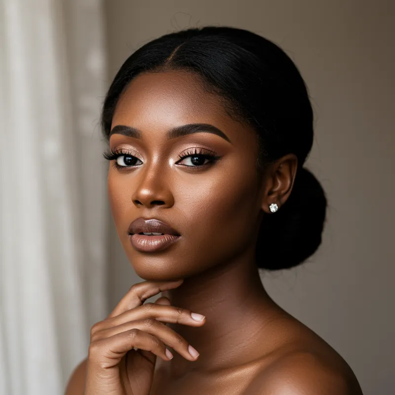Elegant Black American Bridal Makeup Inspiration Elegant Black American Bridal Makeup Inspiration