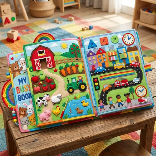 Colorful Busy Book for Children | Interactive and Vibrant Illustrations