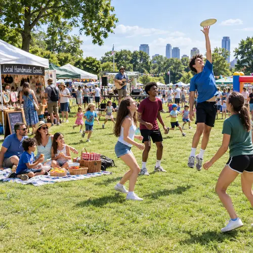 Community Festival Fun in a Sunny Park