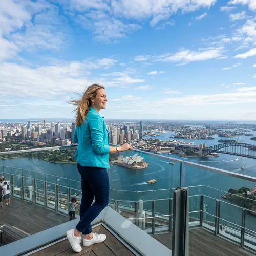 Exhilarating Cityscape View from Sydney Skyscraper