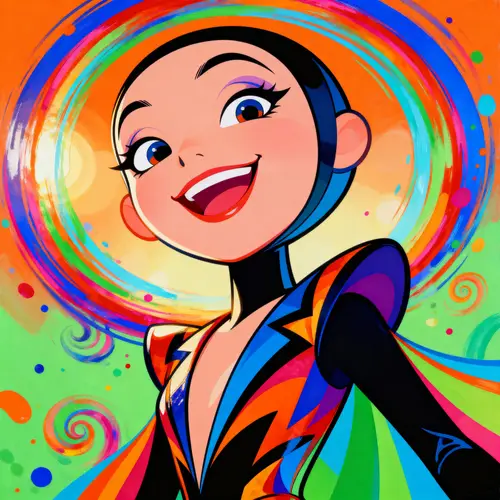 Vibrant Whimsical Caricature Art