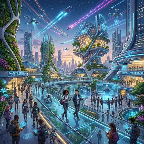 Science Fiction Academic Campus of the Future