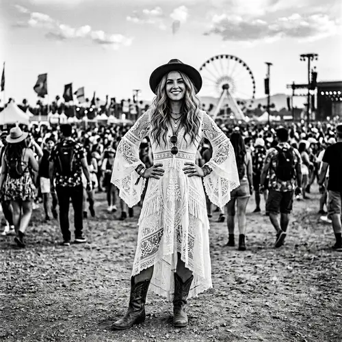 Bohemian Bridal Style at the Coachella Festival