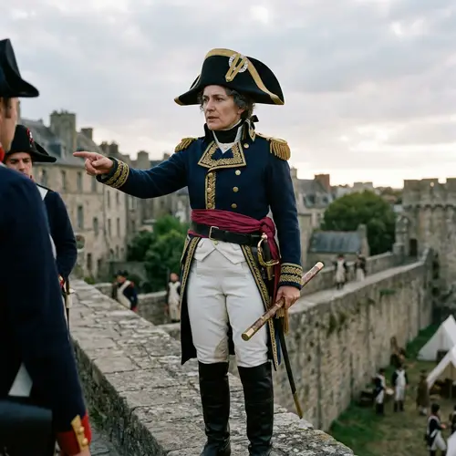 Female General in Traditional Male Attire