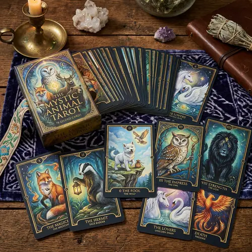 Mystic Animals Tarot Card Deck | Unique Designs