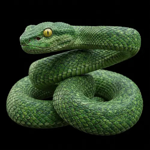 Stunning 3D Snake Render with Intricate Details