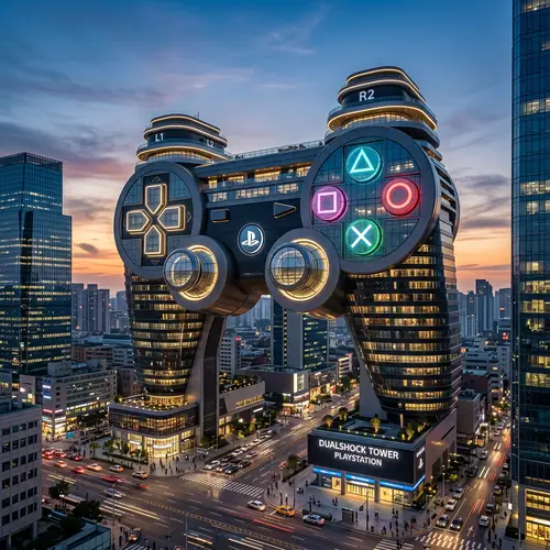 Architectural Building Inspired by PS3 Controller