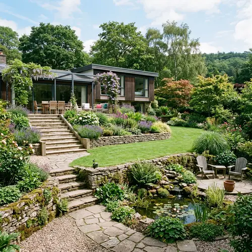 Stunning Garden Split Level Design Ideas