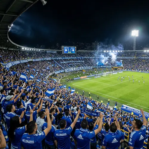 Massive Stadium Filled with Millonarios Fans