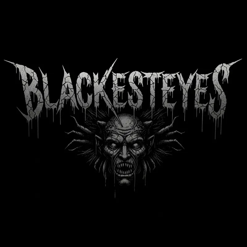 BLACKESTEYES Death Metal Band Logo Design