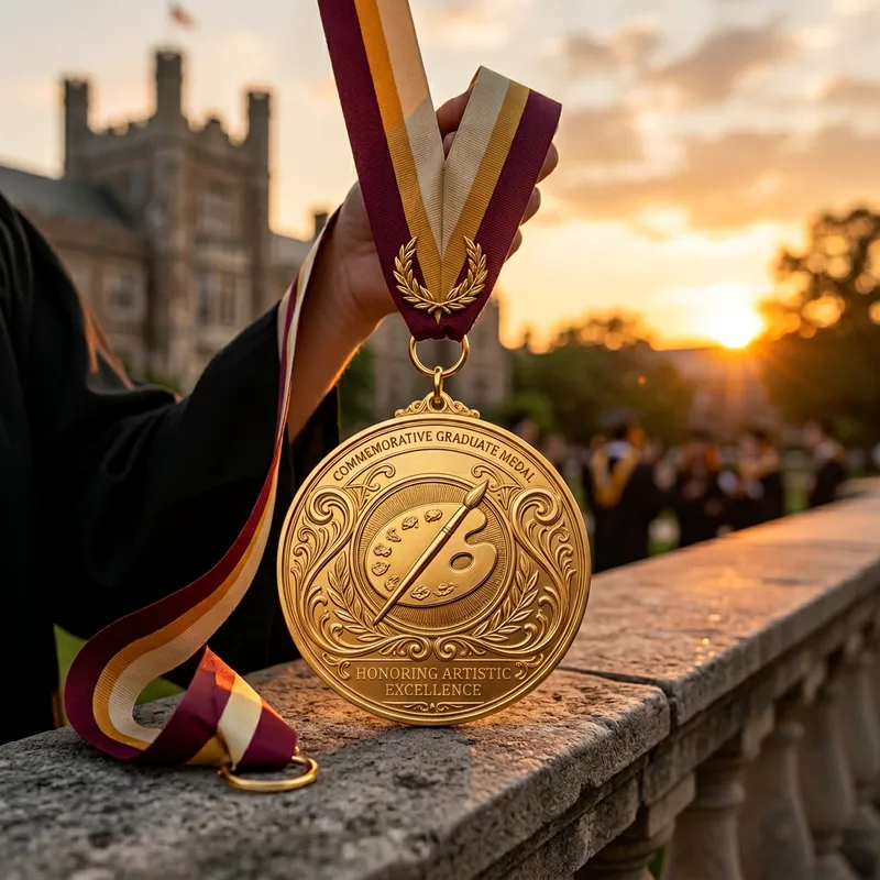 Elegantly Designed Art University Graduate Commemorative Medal