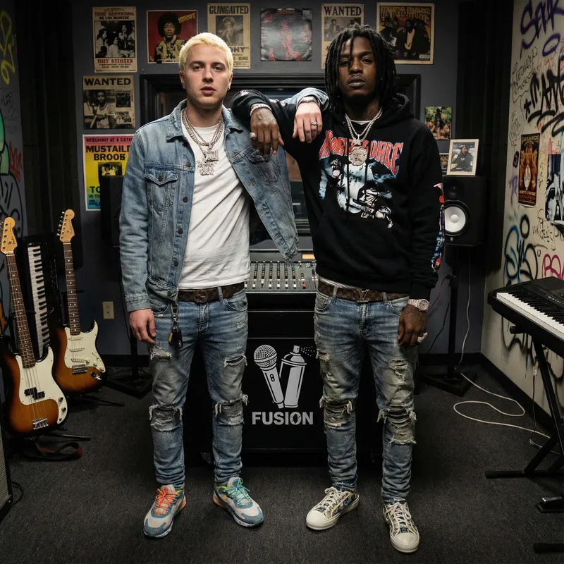 Fusion of Hip-Hop Styles: Blonde & Dreadlocked Musicians