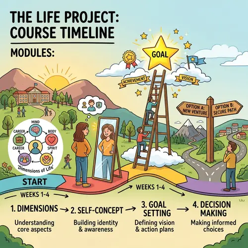 Life Project Course Timeline: Dimensions, Self-Concept, Goal Setting, Decision Making