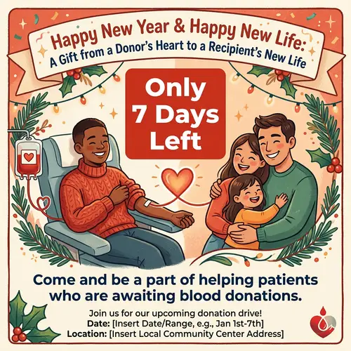 Countdown to Blood Donation Event: Happy New Year & Happy New Life
