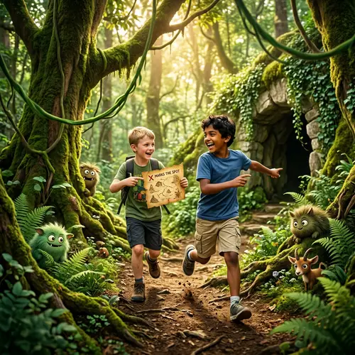 Enchanted Forest Adventure: Best Friends Discover Hidden Treasure