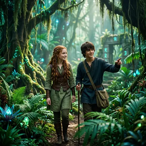 Fantasy Lovers in a Tropical Forest