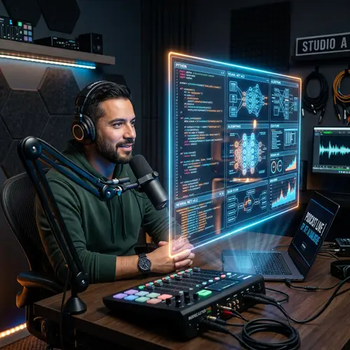 Hispanic Podcaster Interviews AI | Digital Studio Podcast