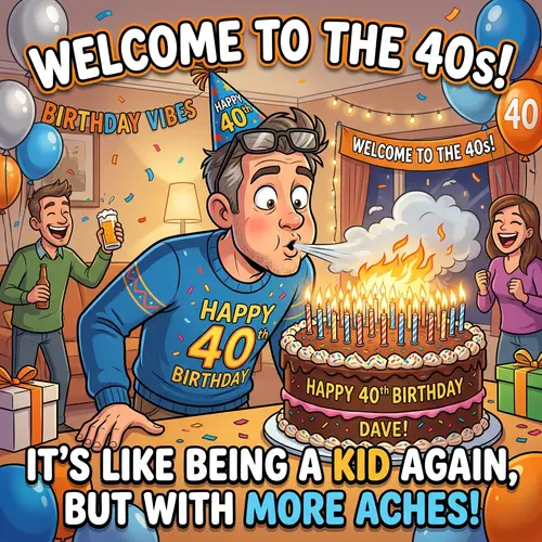 Funny Birthday Meme for Men Over 40