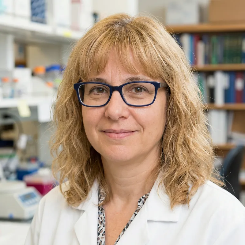 Portrait of a Woman with Wavy Blonde Hair