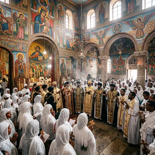Ethiopian Orthodox Church Interior: Spiritual Atmosphere & Divine Artistry