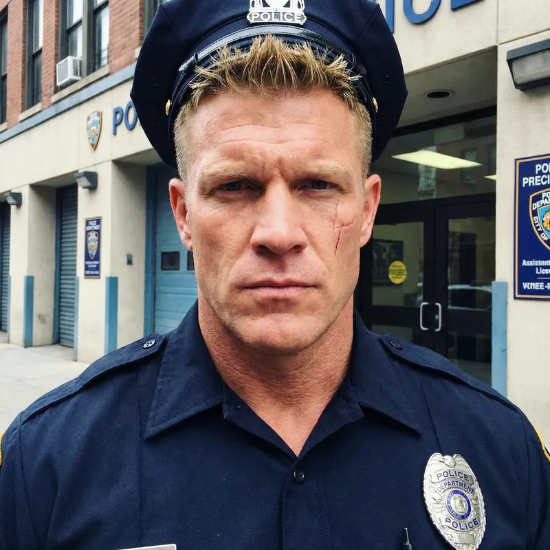 Muscular Blond Police Officer - Laxus Dreyar Muscular Blond Police Officer - Laxus Dreyar