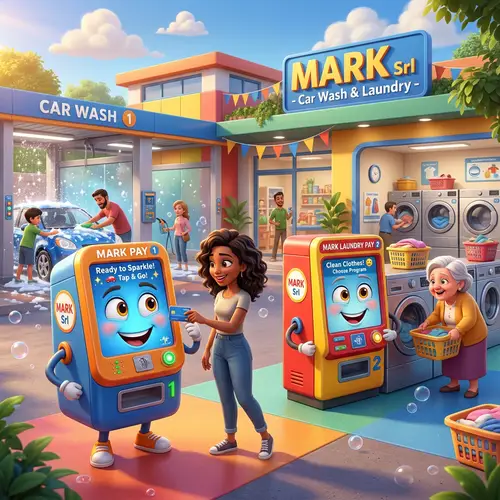 Friendly Payment Machines at Self-Service Car Wash