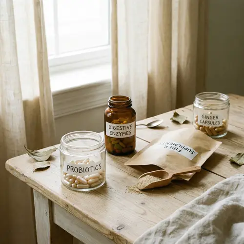 Top Digestive Health Supplements: Probiotics, Enzymes, Fiber & Ginger Capsules